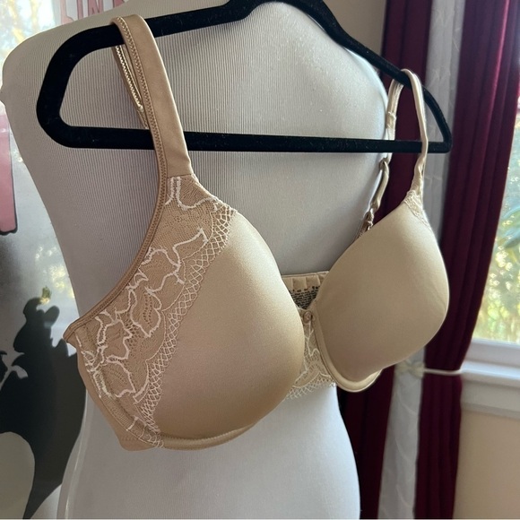 Bali Women's Neutral Nude One Smooth U Bra Side Support Size 40D - Picture 2 of 10